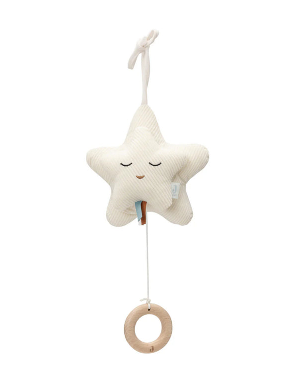 Peluche musicale qui joue une berceuse - étoile ivoire - Jollein | Veille sur toi