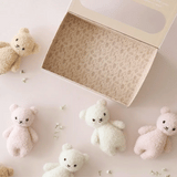 Peluche - Bébé ours bouclé 7" - Fraise - Cuddle + kind