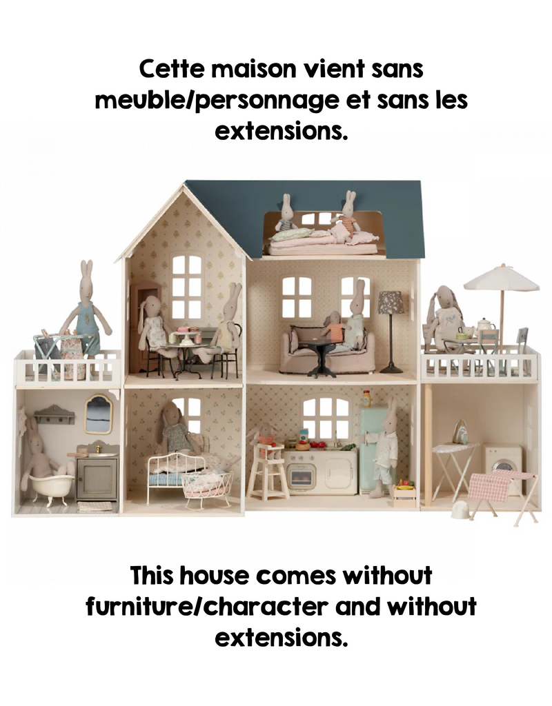 Maison de poupée moyenne dans une valise, meubles miniatures à léchelle  1:12, maison de souris Maileg -  France