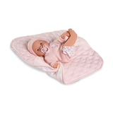 Poupée Bimba 37 cm - Poupée qui pleure avec sa couverture matelassée - Antonio Juan