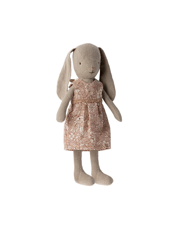 Peluche lapin avec robe à fleur classique - Taille 1 - Maileg