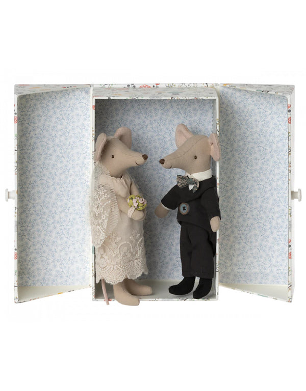 Couple de souris en boîte - Mariage - Maileg
