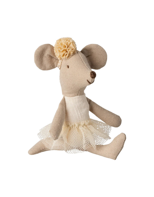 Petite soeur souris Ballerine avec pompom -  Blanc cassé - Maileg