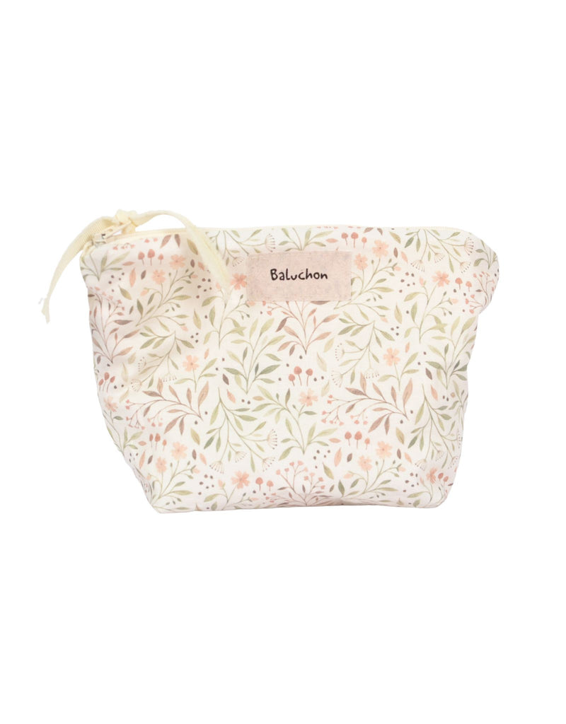 Trousse de toilette  - Format petit - Feuillages doux - Baluchon