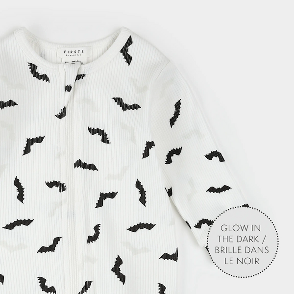 Dormeuse en coton côtelé biologique - Chauve-souris - Petit Lem
