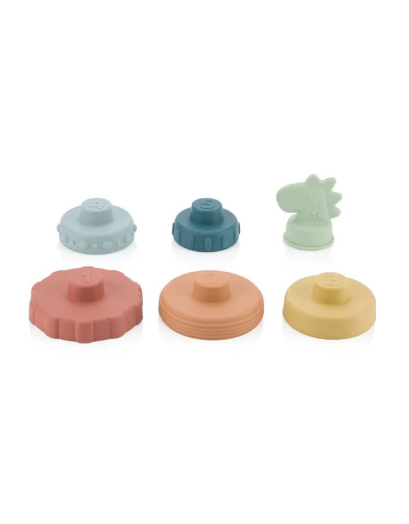 Jouet à empiler et de dentition en silicone Itzy stacker™ - Itzy Ritzy