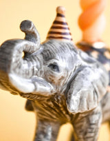 Porte-bougie en porcelaine - Cake Topper - Éléphant - Camp Hollow