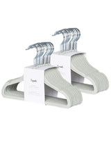 3 Sprouts CHVGRN 15 cintres antidérapants en velours - 3 Sprouts Vert seafoam vendu par Veille sur toi