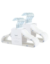 3 Sprouts CHVMBC 15 cintres antidérapants en velours - 3 Sprouts Blueberry et crème vendu par Veille sur toi