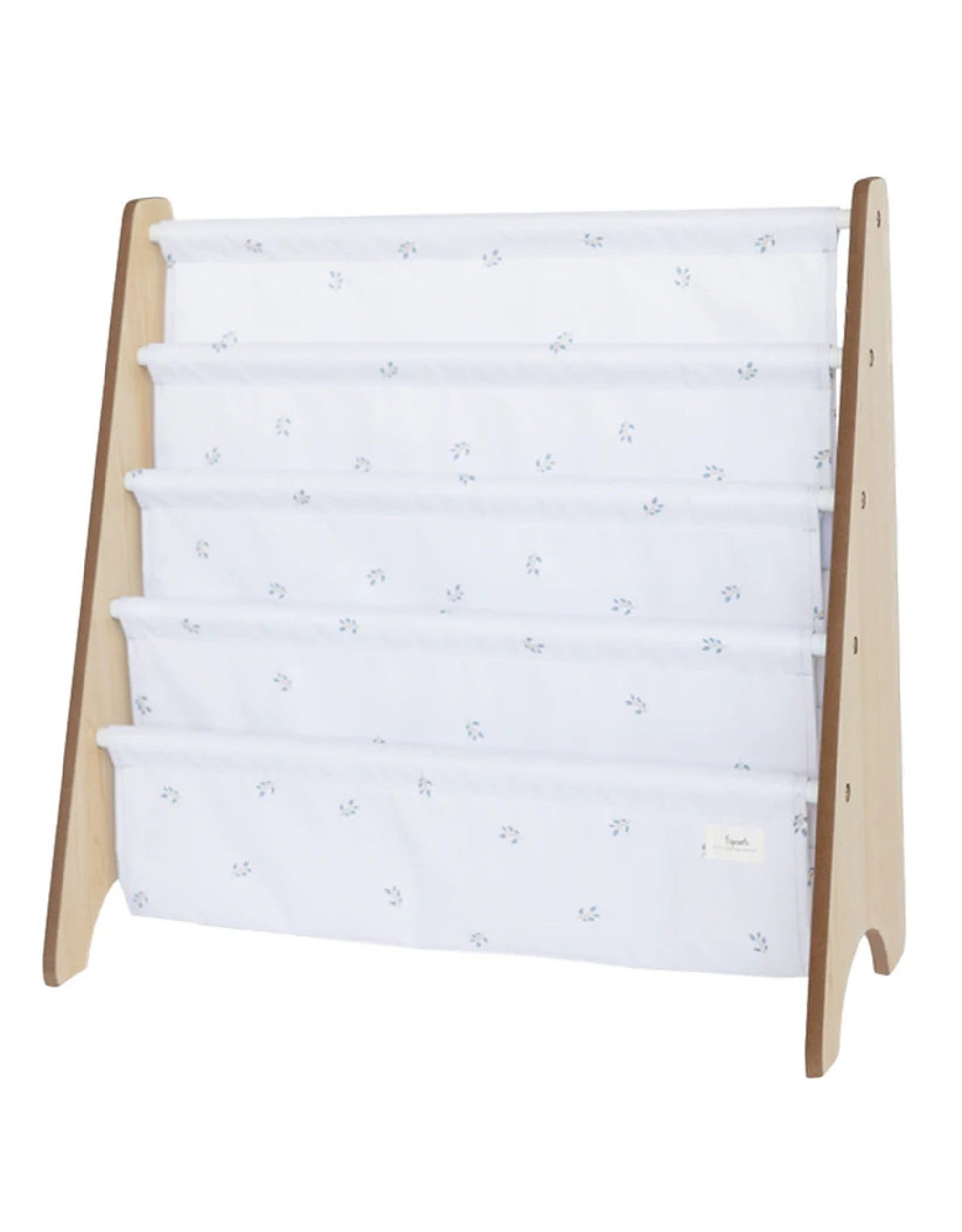 Bibliothèque Enfant 3 Sprouts - 5 Compartiments En Tissu - Crème Terrazzo - 51640