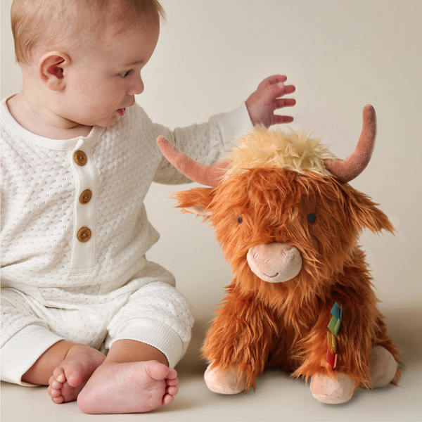 Peluche câline - Wyatt la vache Highland - Sweetie Snuggles™ - Itzy Ritzy