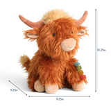 Peluche câline - Wyatt la vache Highland - Sweetie Snuggles™ - Itzy Ritzy
