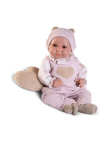 Poupée Nouveau-né Luca 42 cm - Bébé poids réaliste avec coussin en coeur - Antonio Juan