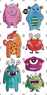 Tatouage - Les monstrueuses créatures - Pico