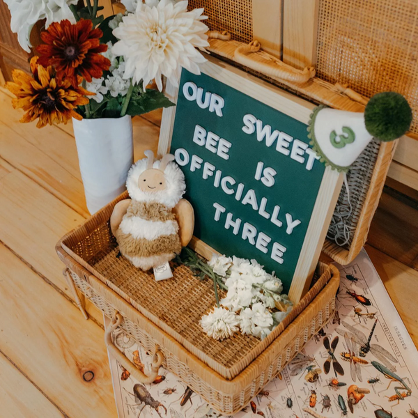 Ensemble de lettres et chiffres magnétiques - Blanc - The Type Set Co.
