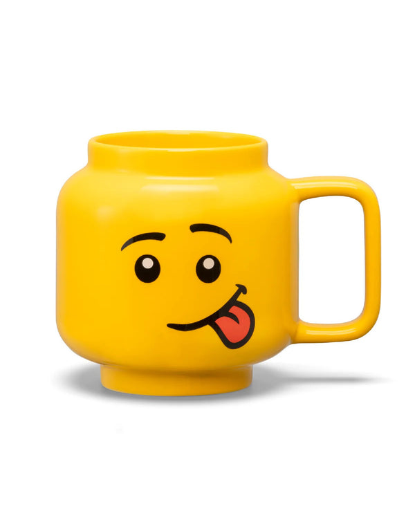 Grande tasse en céramique - Tête de Lego grimace - LEGO