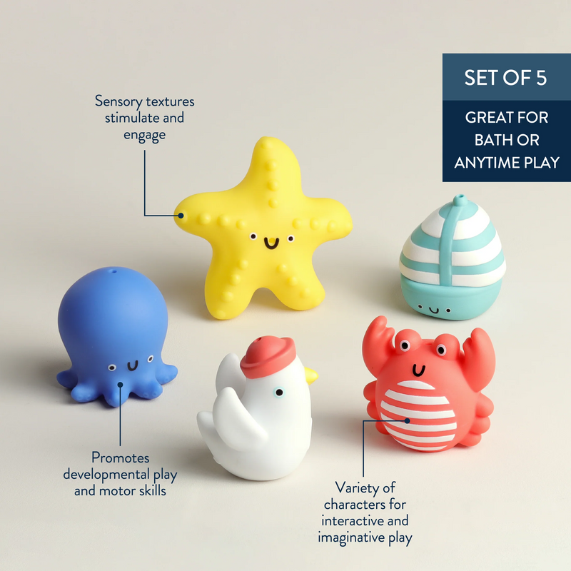 Marionnettes à doigt Bitzy Puppets™ avec un gicleur - Nautique - Itzy Ritzy