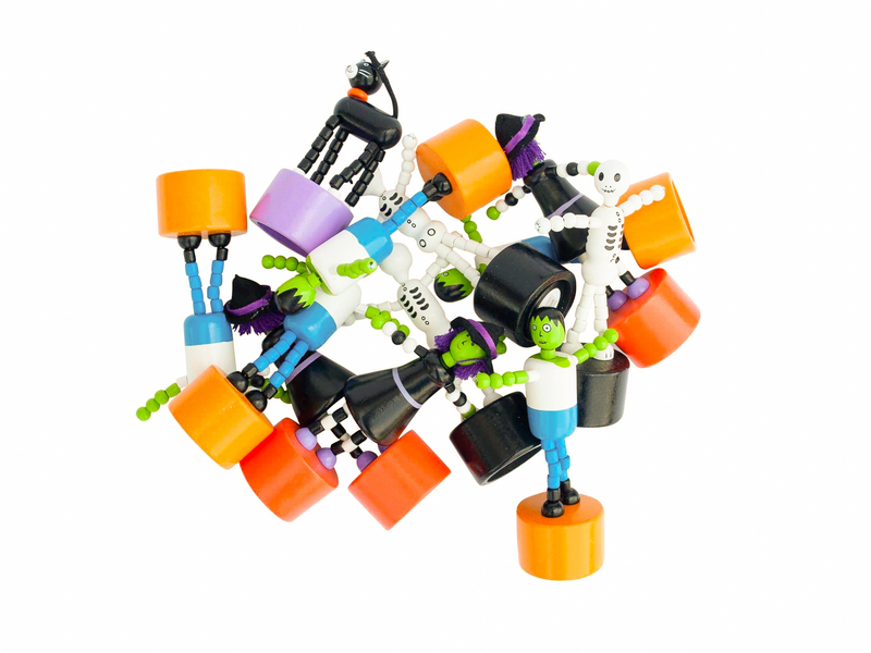 Wooden Push-Along Halloween Figure