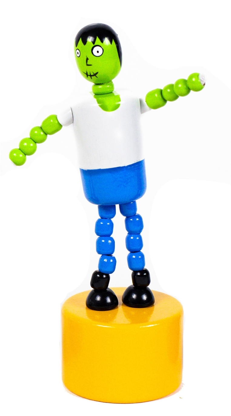 Wooden Push-Along Halloween Figure