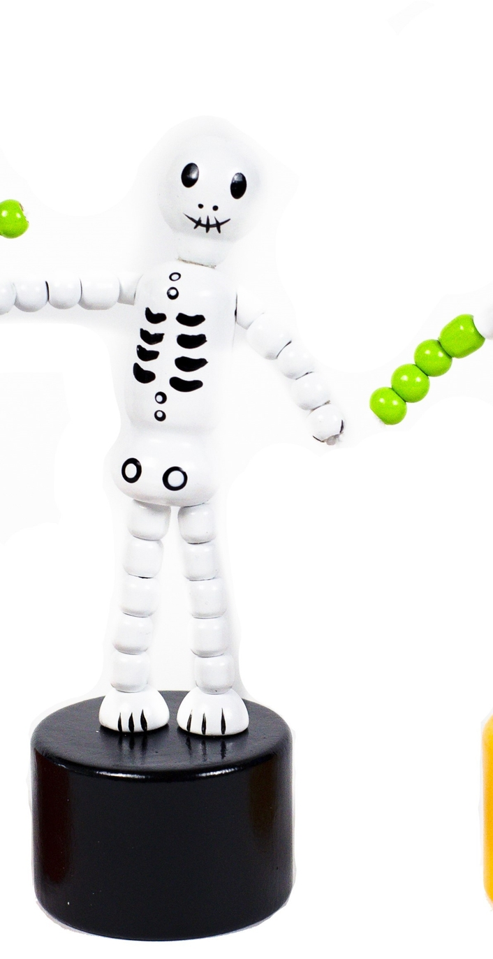 Wooden Push-Along Halloween Figure