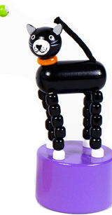 Wooden Push-Along Halloween Figure