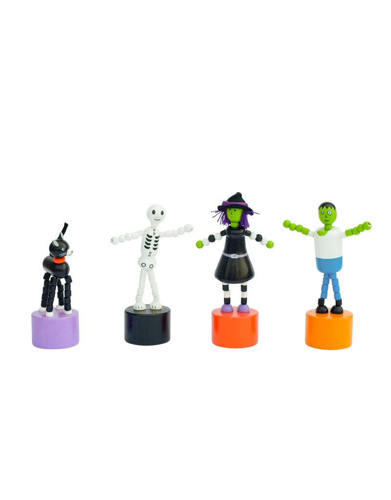 Figurines d'Halloween en bois - Veille sur toi