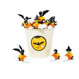 Voiture bonbon d'Halloween en bois