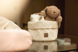 Changing Table Basket - Check Knit - Jollein
