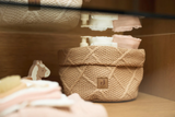 Changing Table Basket - Check Knit - Jollein