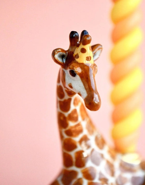 Porte-bougie en porcelaine - Cake Topper - Girafe - Camp Hollow