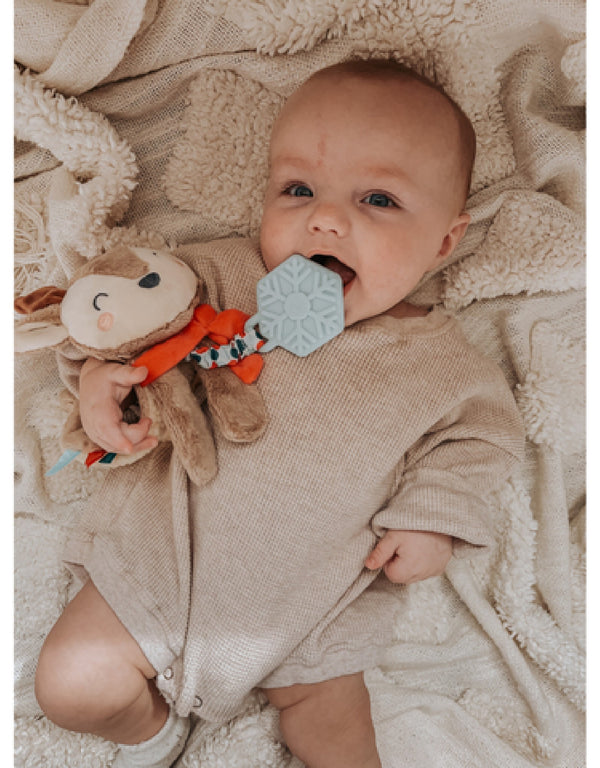 Jouet en peluche et anneau de dentition - Itzy Lovey - Édition des fêtes - Itzy Ritzy