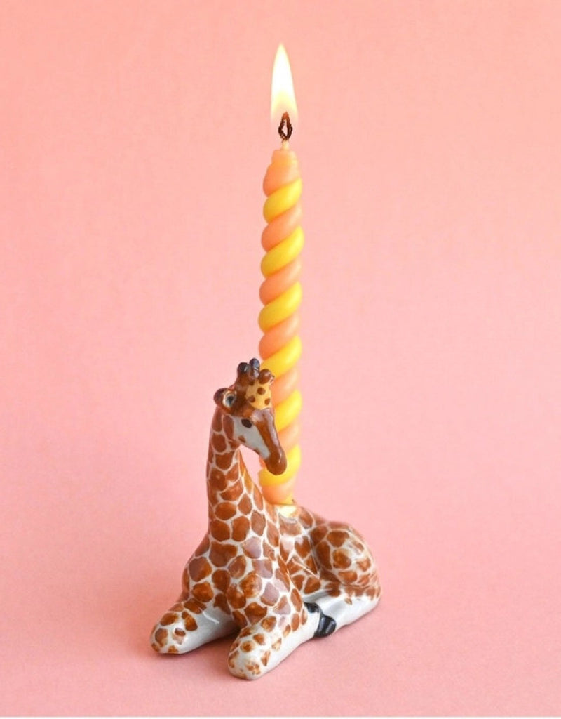 Porte-bougie en porcelaine - Cake Topper - Girafe - Camp Hollow