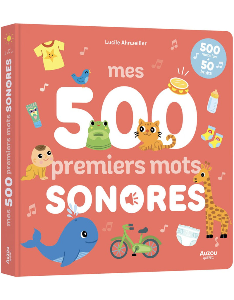 Livre sonore regroupant 500 mots du quotidien pour les enfants - Auzou | Veille sur toi