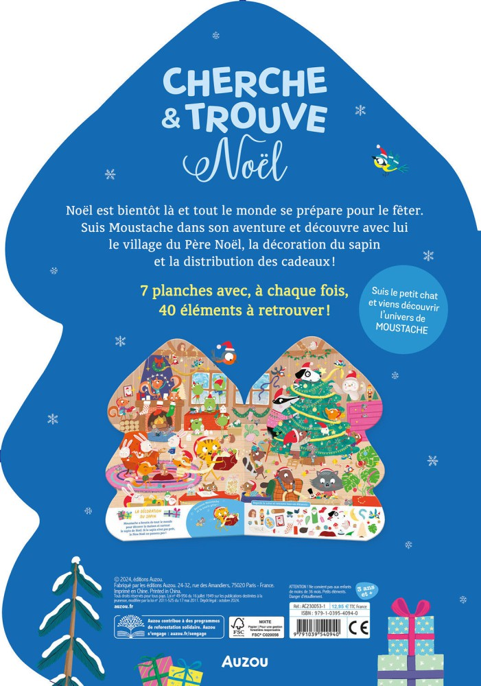 Livre Cherche et Trouve - Noël - Auzou