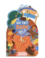 Livre sonore et de cache-cache Qui fait dodo ici? - Auzou | Veille sur toi