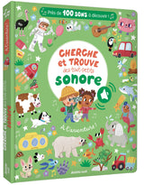 Livre cherche et trouve des tout-petits sonore - À l'aventure - Auzou