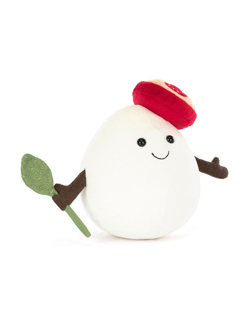 Peluche douce en forme de fromage mozzarella amuseable - Jellycat