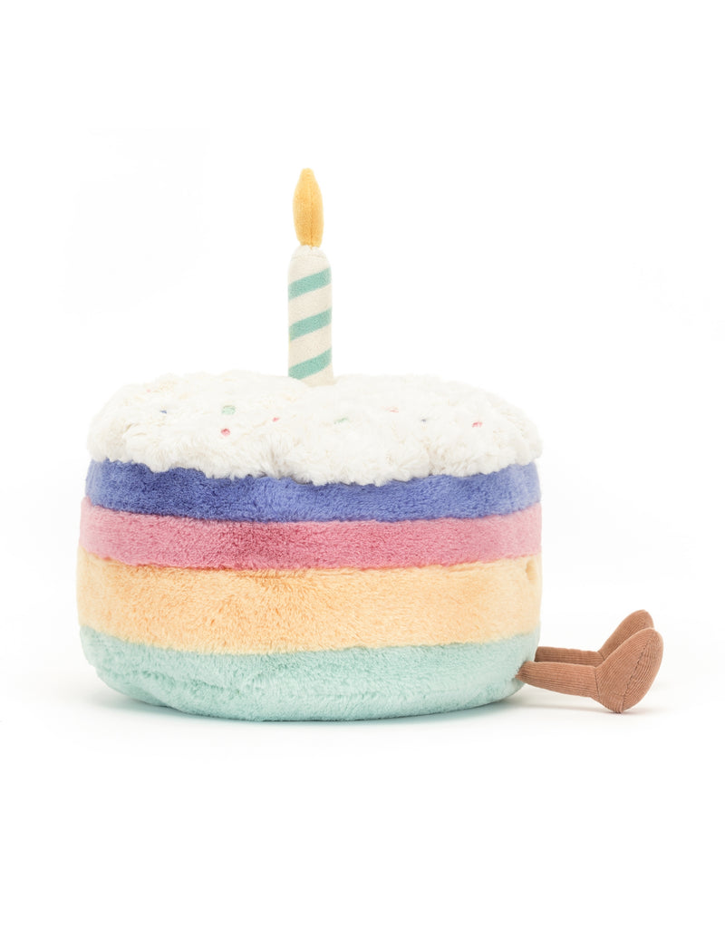 Peluche - Gâteau d'anniversaire arc-en-ciel - Petit - Rainbow birthday cake- Amuseable - Jellycat