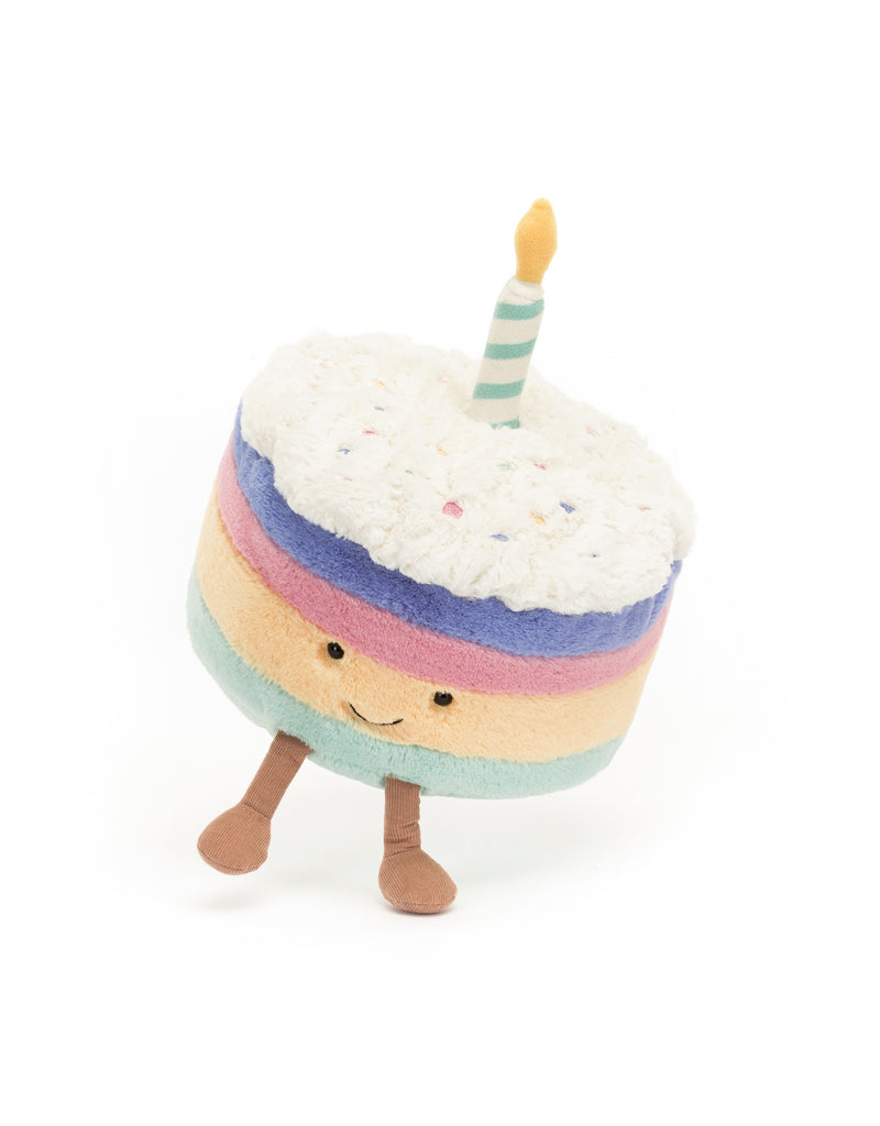 Peluche - Gâteau d'anniversaire arc-en-ciel - Petit - Rainbow