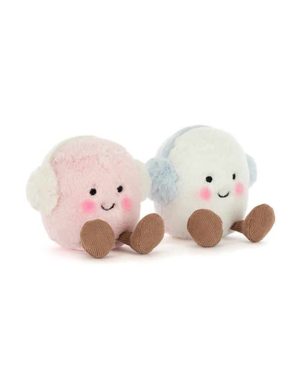 Peluche ultra douce de guimauves rose et blanche - Jellycat | Veille sur toi