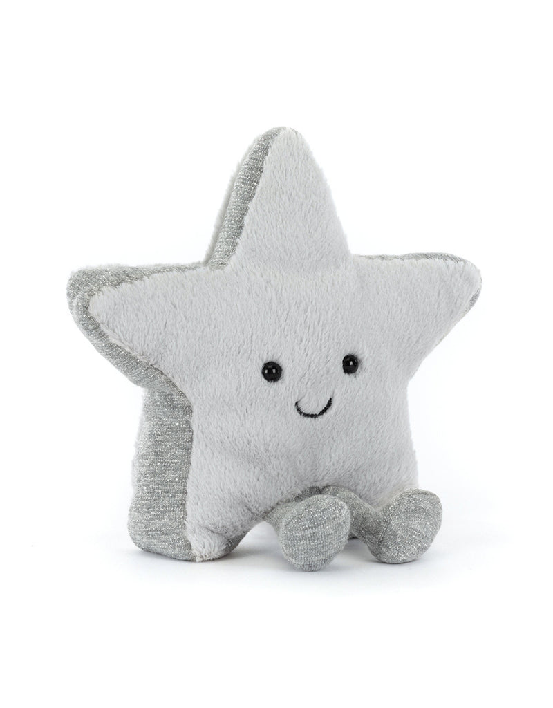 Peluche ultra douce d'étoile argenté - jellycat | Veille sur toi