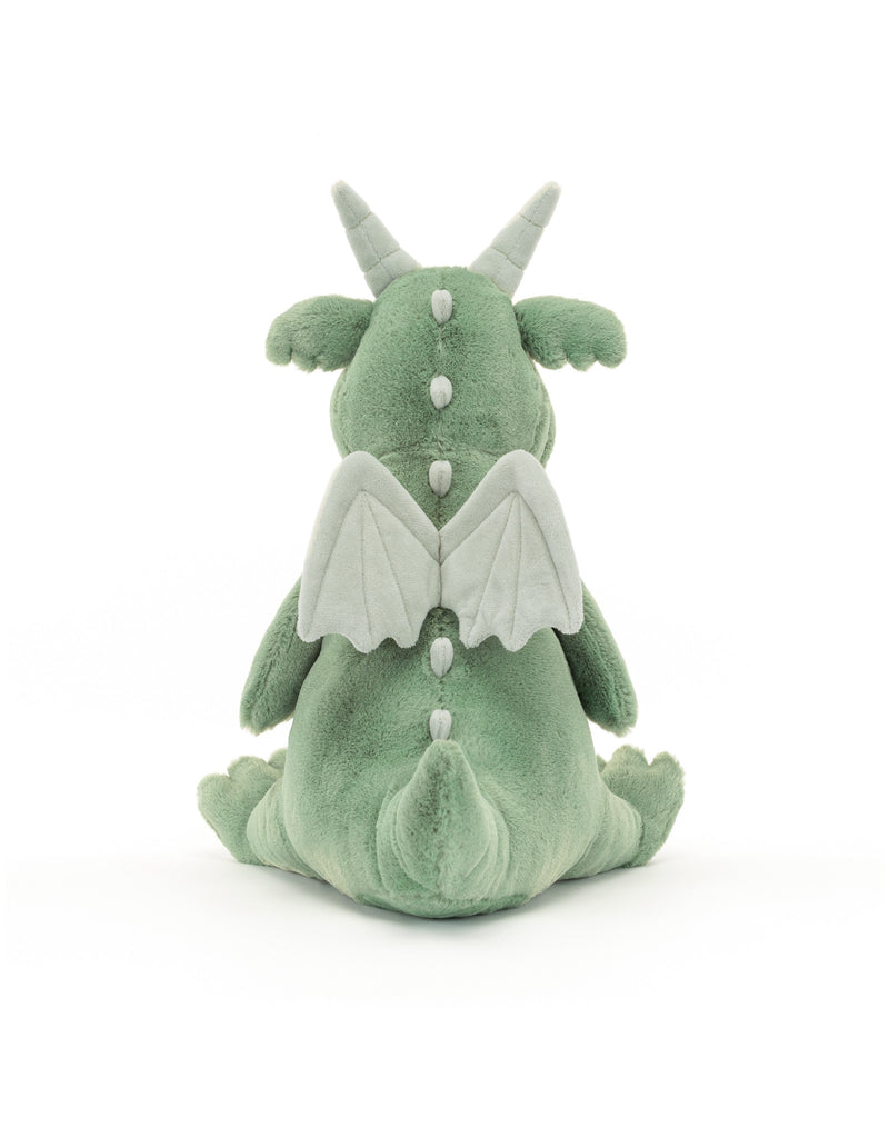 Peluche dragon vert 28 cm - Article Neuf