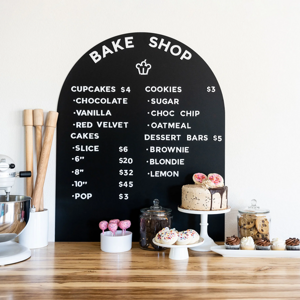 Tableau magnétique autocollant - Noir - The Type Set Co.