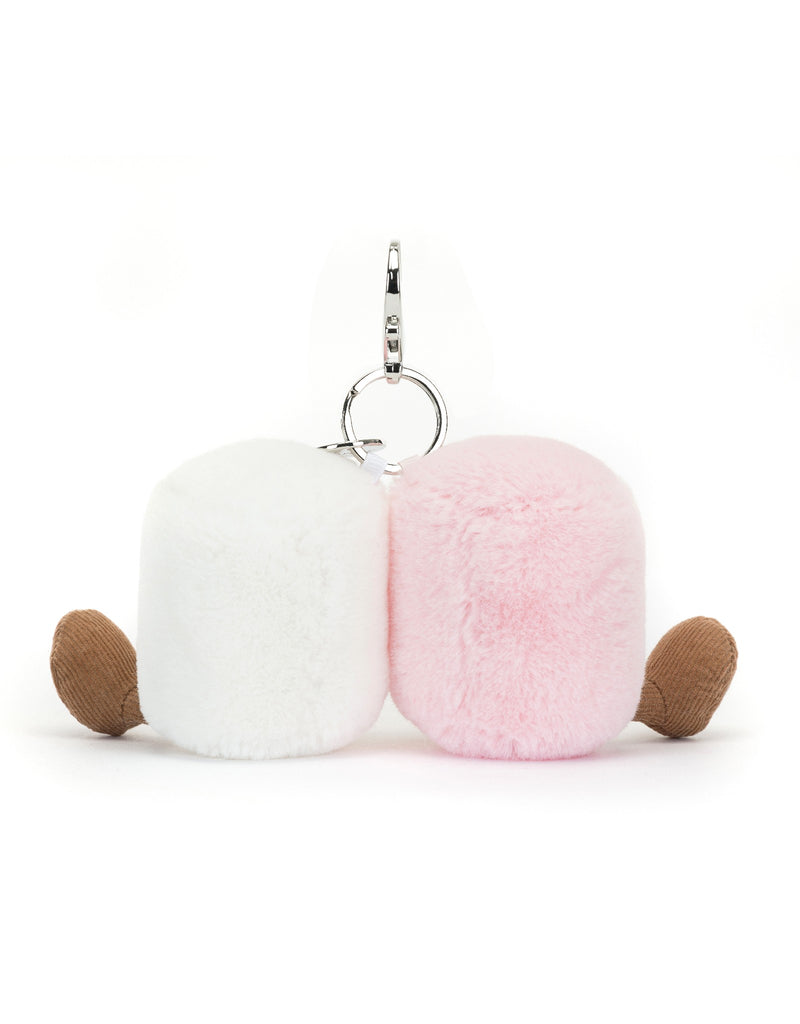 Breloque de sac À VENIR BIENTÔT! - Guimauves roses et blanches Amuseable - Amuseables pair of marshmallows bag charm - Jellycat