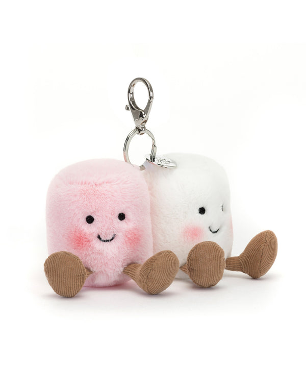 Breloque de sac À VENIR BIENTÔT! - Guimauves roses et blanches Amuseable - Amuseables pair of marshmallows bag charm - Jellycat