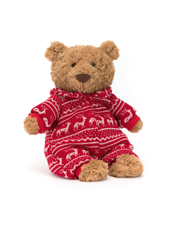 Peluche - Ours Bartholomew en pyjama d'hiver - Bartholomew Bear Winter Pyjamas - Jellycat