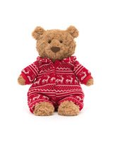 Peluche - Ours Bartholomew en pyjama d'hiver - Bartholomew Bear Winter Pyjamas - Jellycat