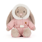 Peluche - Lapin bashful en habit de neige - Jellycat
