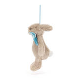 Décoration à suspendre - Lapin bashful beige - Jellycat