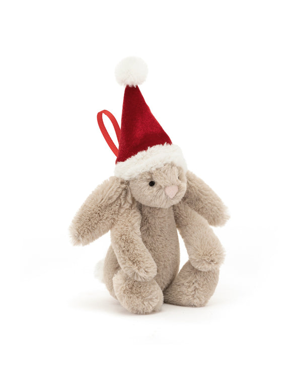 Peluche - Décoration lapin de Noël - Bashful Christmas Bunny Decoration - Jellycat